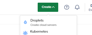 Crear nuevo droplet